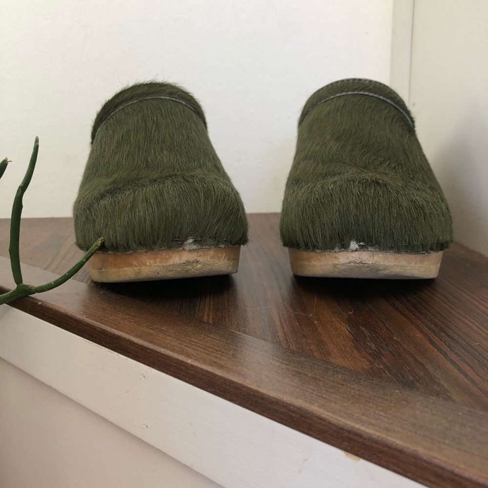 No.6 Old School Clog Mid Heel in Forest Pony, 39 - Picture 11 of 14